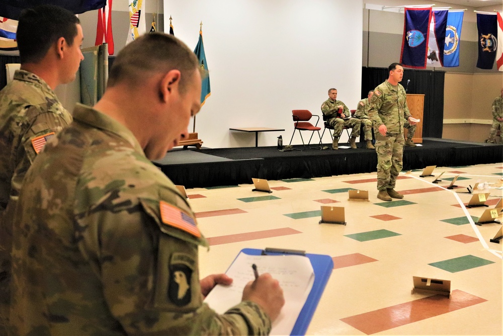 Fort McCoy NCO Academy Battle Staff NCO Course students hold first combined arms rehearsal for calendar year 2024