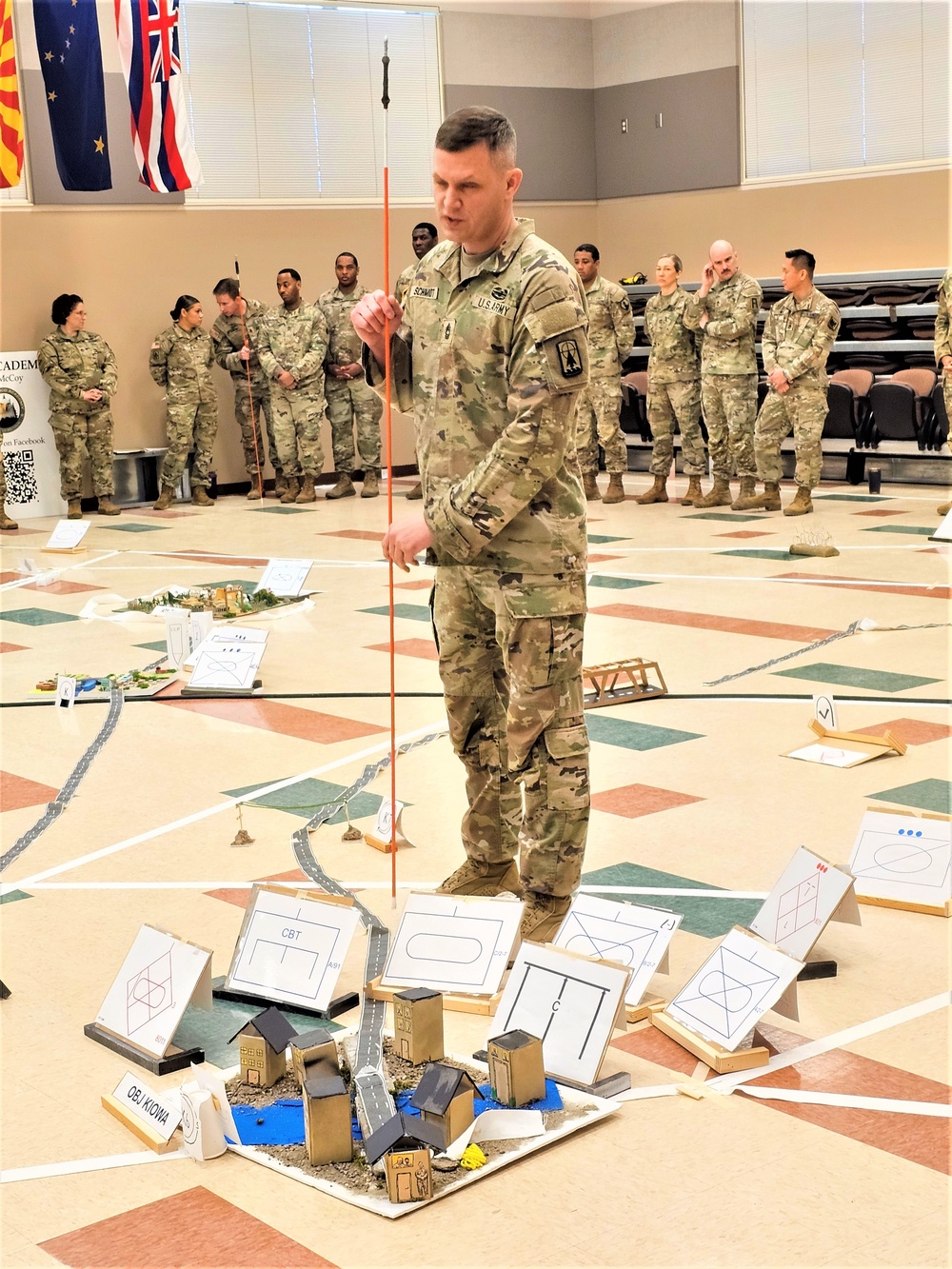 Fort McCoy NCO Academy Battle Staff NCO Course students hold first combined arms rehearsal for calendar year 2024