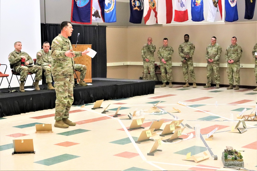 Fort McCoy NCO Academy Battle Staff NCO Course students hold first combined arms rehearsal for calendar year 2024