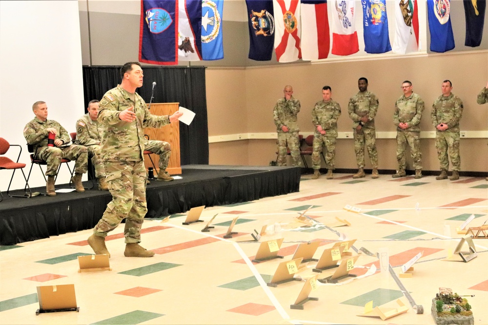 Fort McCoy NCO Academy Battle Staff NCO Course students hold first combined arms rehearsal for calendar year 2024