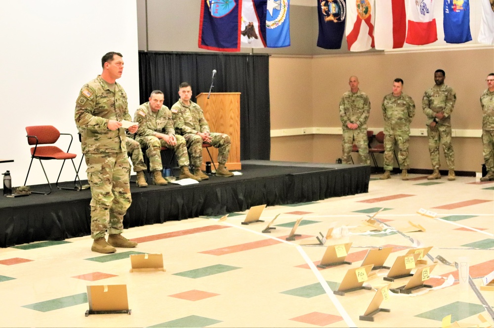 Fort McCoy NCO Academy Battle Staff NCO Course students hold first combined arms rehearsal for calendar year 2024