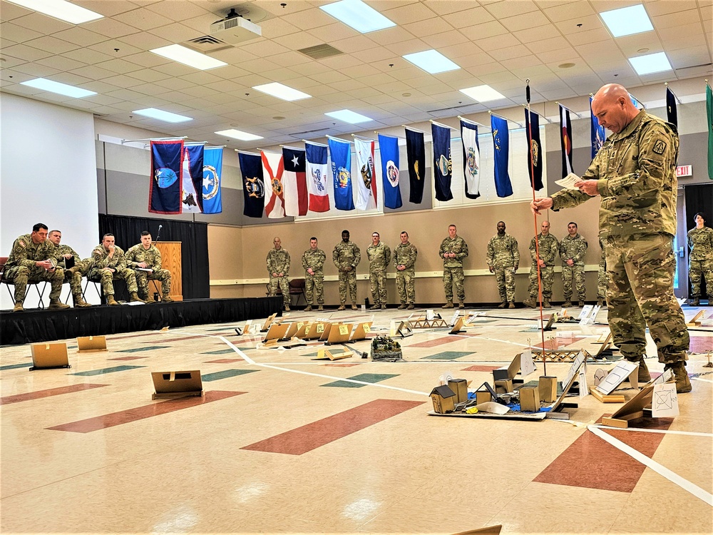 Fort McCoy NCO Academy Battle Staff NCO Course students hold first combined arms rehearsal for calendar year 2024