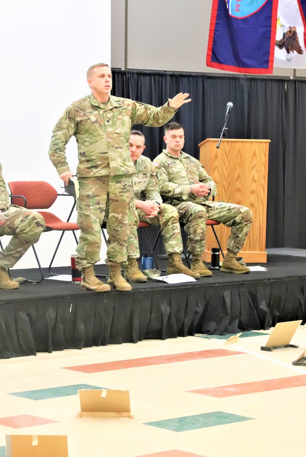 Fort McCoy NCO Academy Battle Staff NCO Course students hold first combined arms rehearsal for calendar year 2024