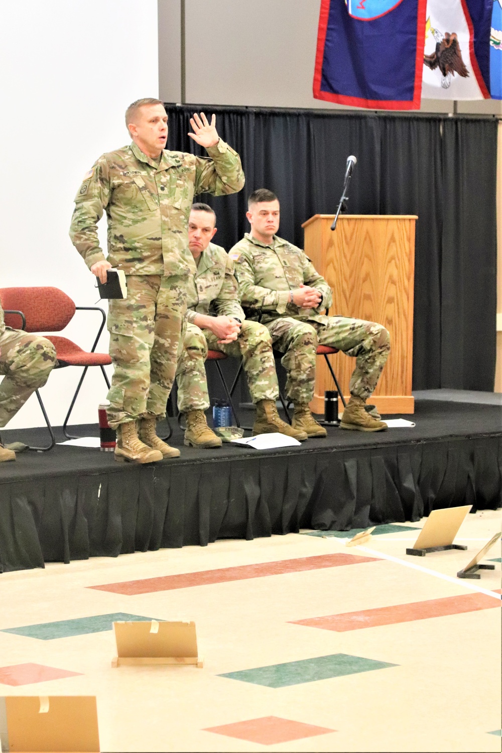 Fort McCoy NCO Academy Battle Staff NCO Course students hold first combined arms rehearsal for calendar year 2024