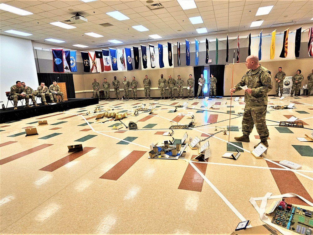 Fort McCoy NCO Academy Battle Staff NCO Course students hold first combined arms rehearsal for calendar year 2024