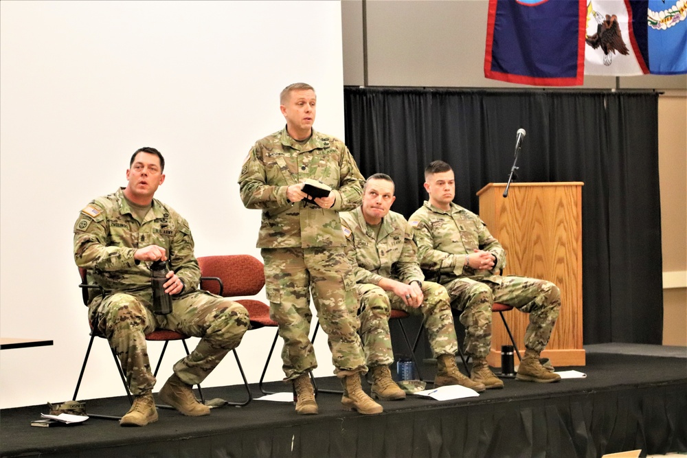 Fort McCoy NCO Academy Battle Staff NCO Course students hold first combined arms rehearsal for calendar year 2024