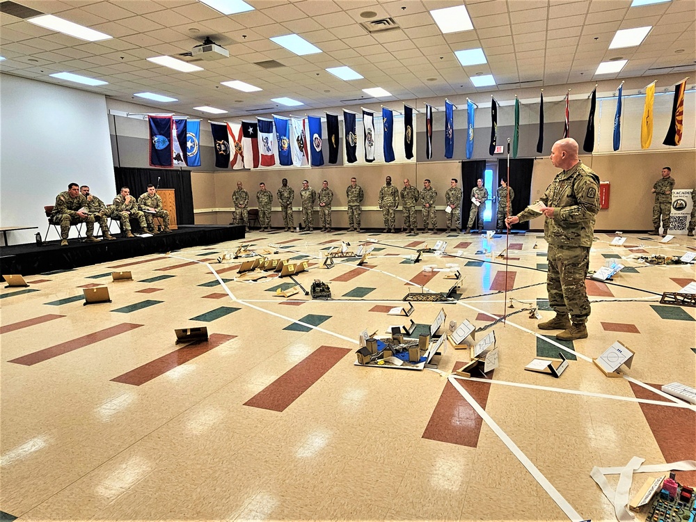 Fort McCoy NCO Academy Battle Staff NCO Course students hold first combined arms rehearsal for calendar year 2024