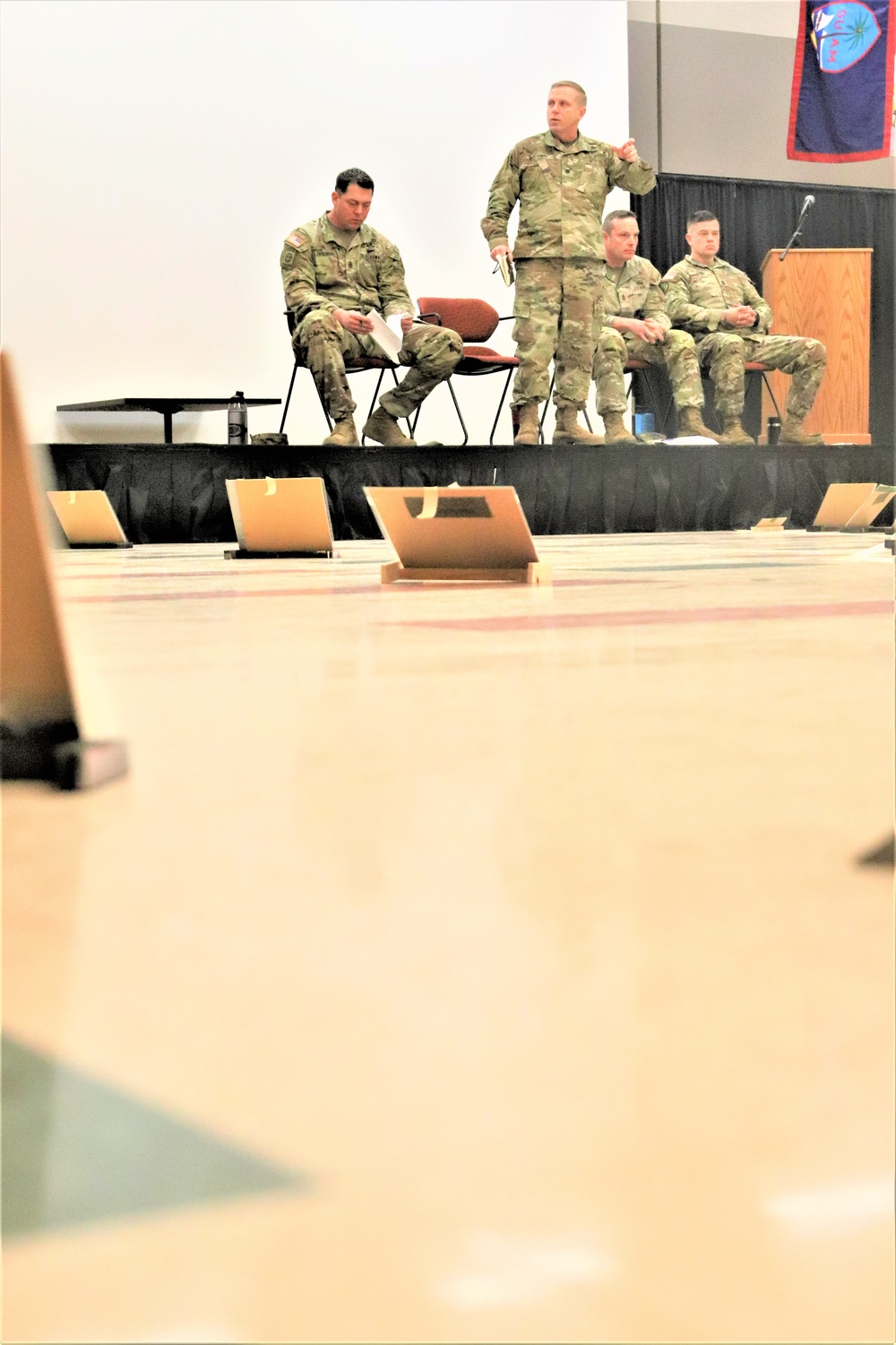 Fort McCoy NCO Academy Battle Staff NCO Course students hold first combined arms rehearsal for calendar year 2024