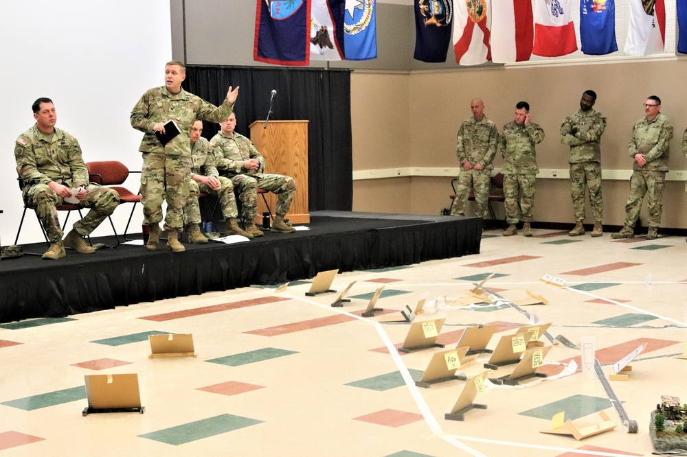 Fort McCoy NCO Academy Battle Staff NCO Course students hold first combined arms rehearsal for calendar year 2024