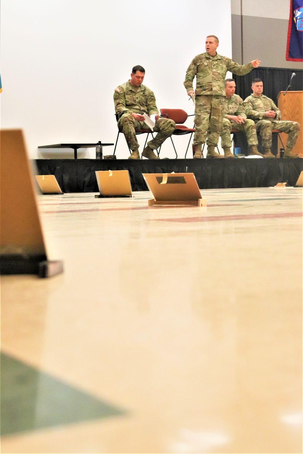 Fort McCoy NCO Academy Battle Staff NCO Course students hold first combined arms rehearsal for calendar year 2024