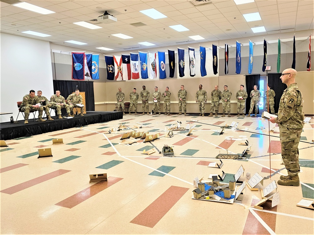 Fort McCoy NCO Academy Battle Staff NCO Course students hold first combined arms rehearsal for calendar year 2024