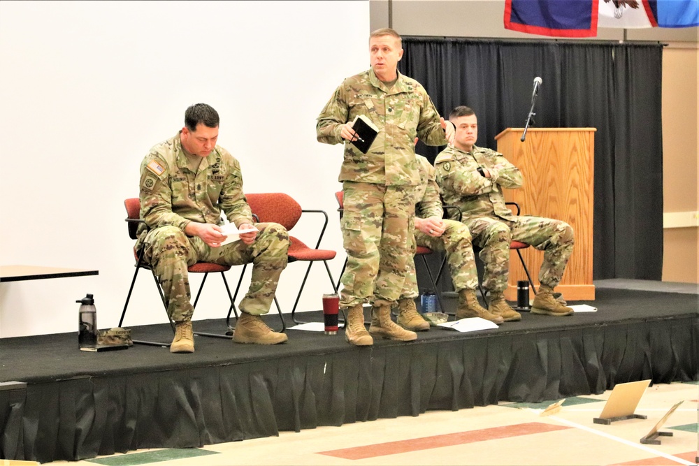 Fort McCoy NCO Academy Battle Staff NCO Course students hold first combined arms rehearsal for calendar year 2024