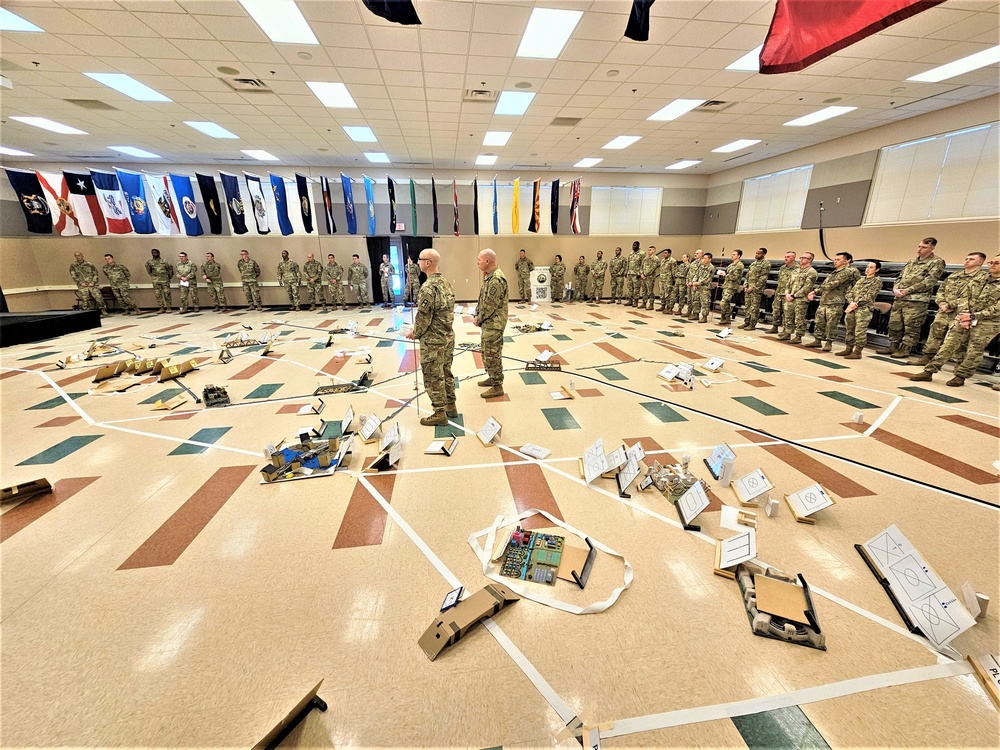 Fort McCoy NCO Academy Battle Staff NCO Course students hold first combined arms rehearsal for calendar year 2024