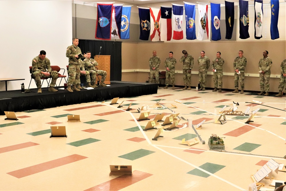 Fort McCoy NCO Academy Battle Staff NCO Course students hold first combined arms rehearsal for calendar year 2024