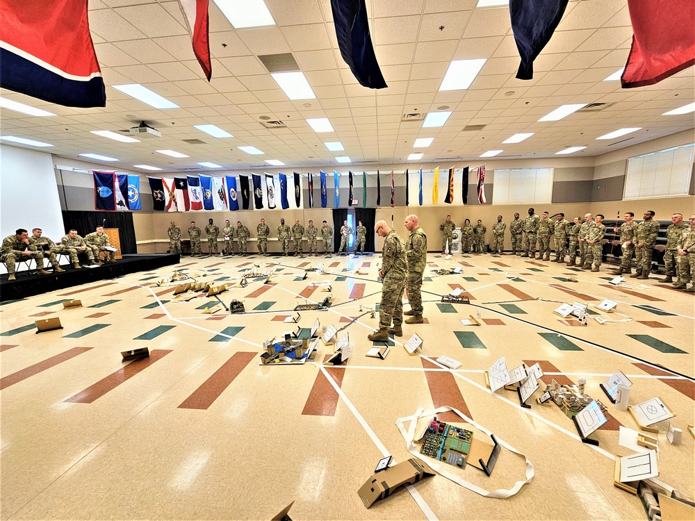 Fort McCoy NCO Academy Battle Staff NCO Course students hold first combined arms rehearsal for calendar year 2024