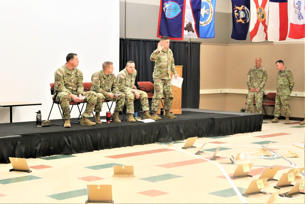 Fort McCoy NCO Academy Battle Staff NCO Course students hold first combined arms rehearsal for calendar year 2024