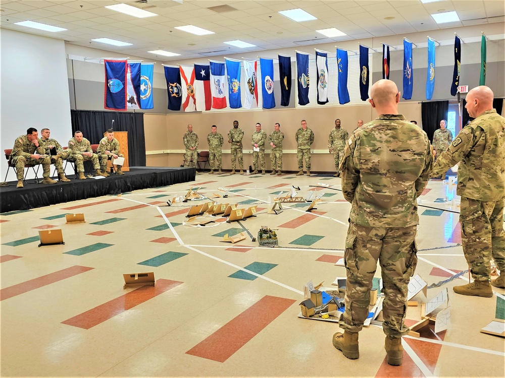 Fort McCoy NCO Academy Battle Staff NCO Course students hold first combined arms rehearsal for calendar year 2024