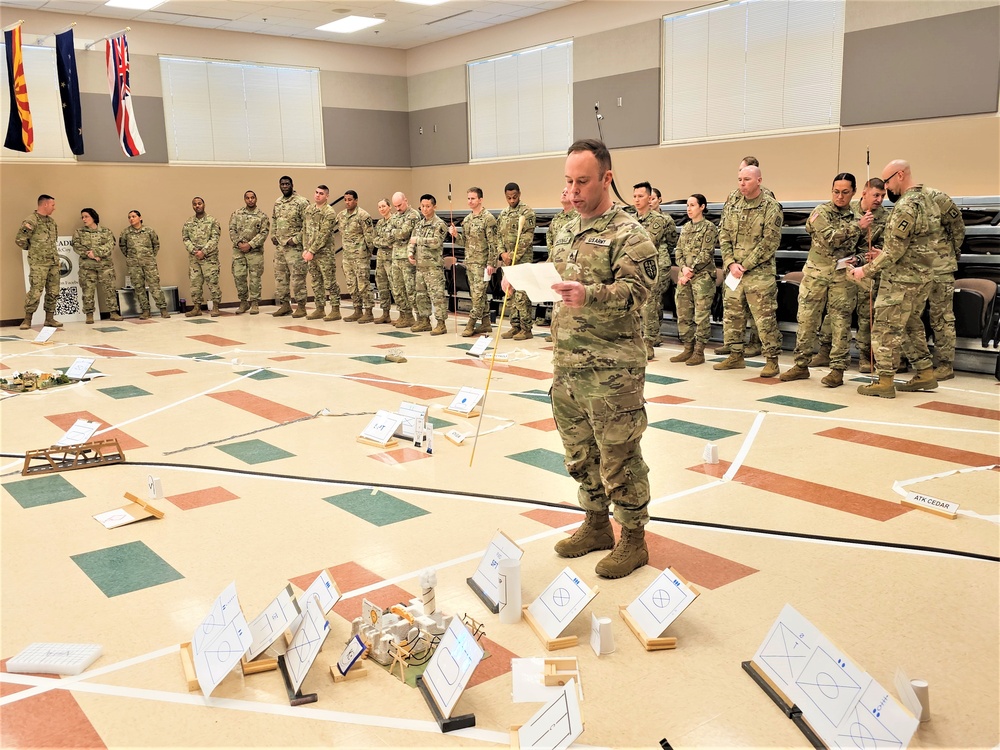 Fort McCoy NCO Academy Battle Staff NCO Course students hold first combined arms rehearsal for calendar year 2024