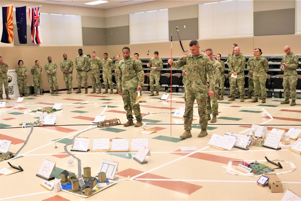 Fort McCoy NCO Academy Battle Staff NCO Course students hold first combined arms rehearsal for calendar year 2024