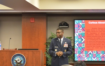 Brigadier General Terrence A. Adams Encourages Leadership Development during Black History Month