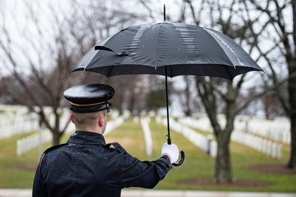 Chief of Staff of the India Army Gen. Manoj Pande Participates in an Army Full Honors Wreath-Laying Ceremony at the Tomb of the Unknown Soldier