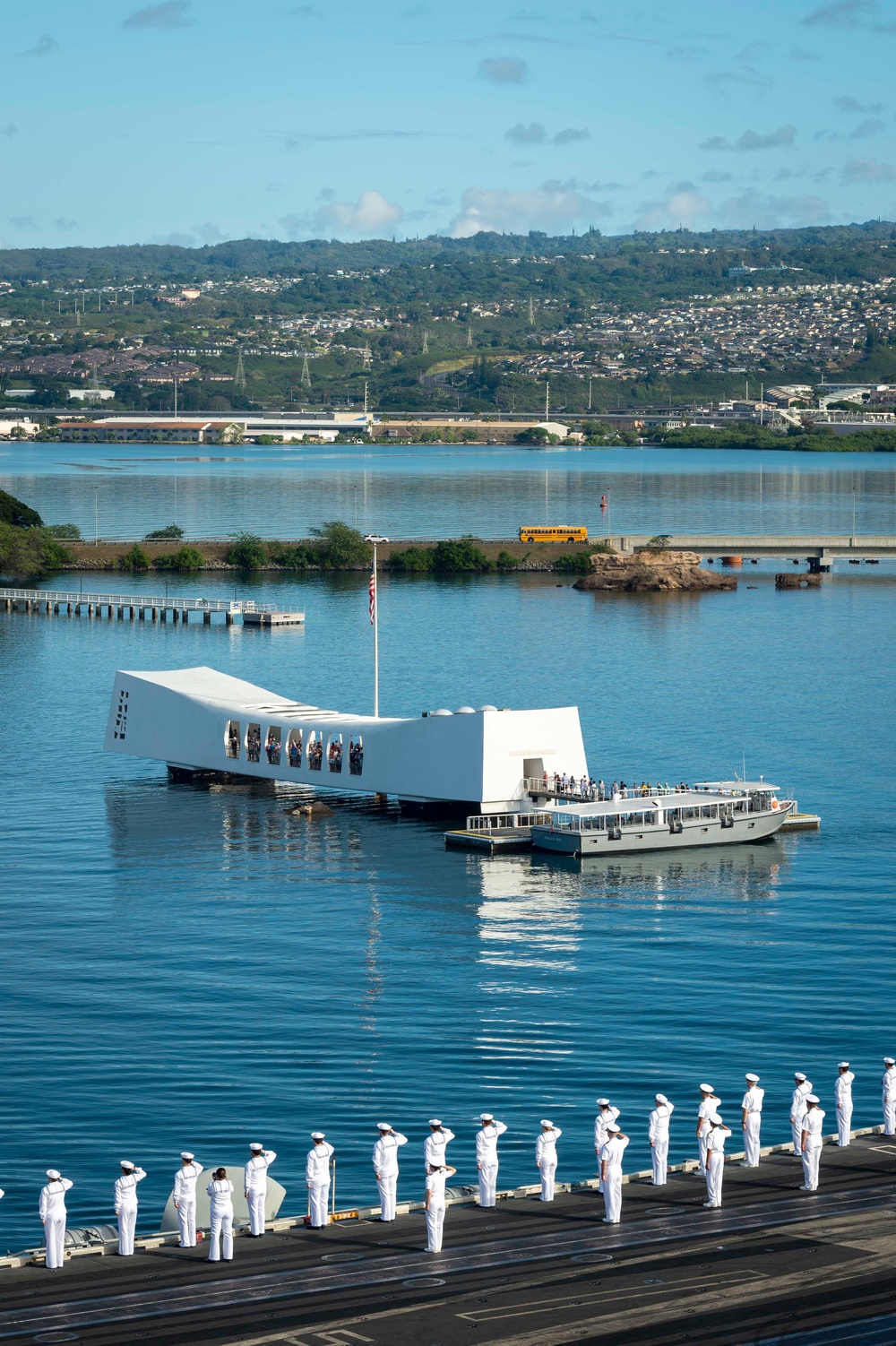 USS Carl Vinson (CVN 70) Pulls into Pearl Harbor for a Scheduled Port Visit