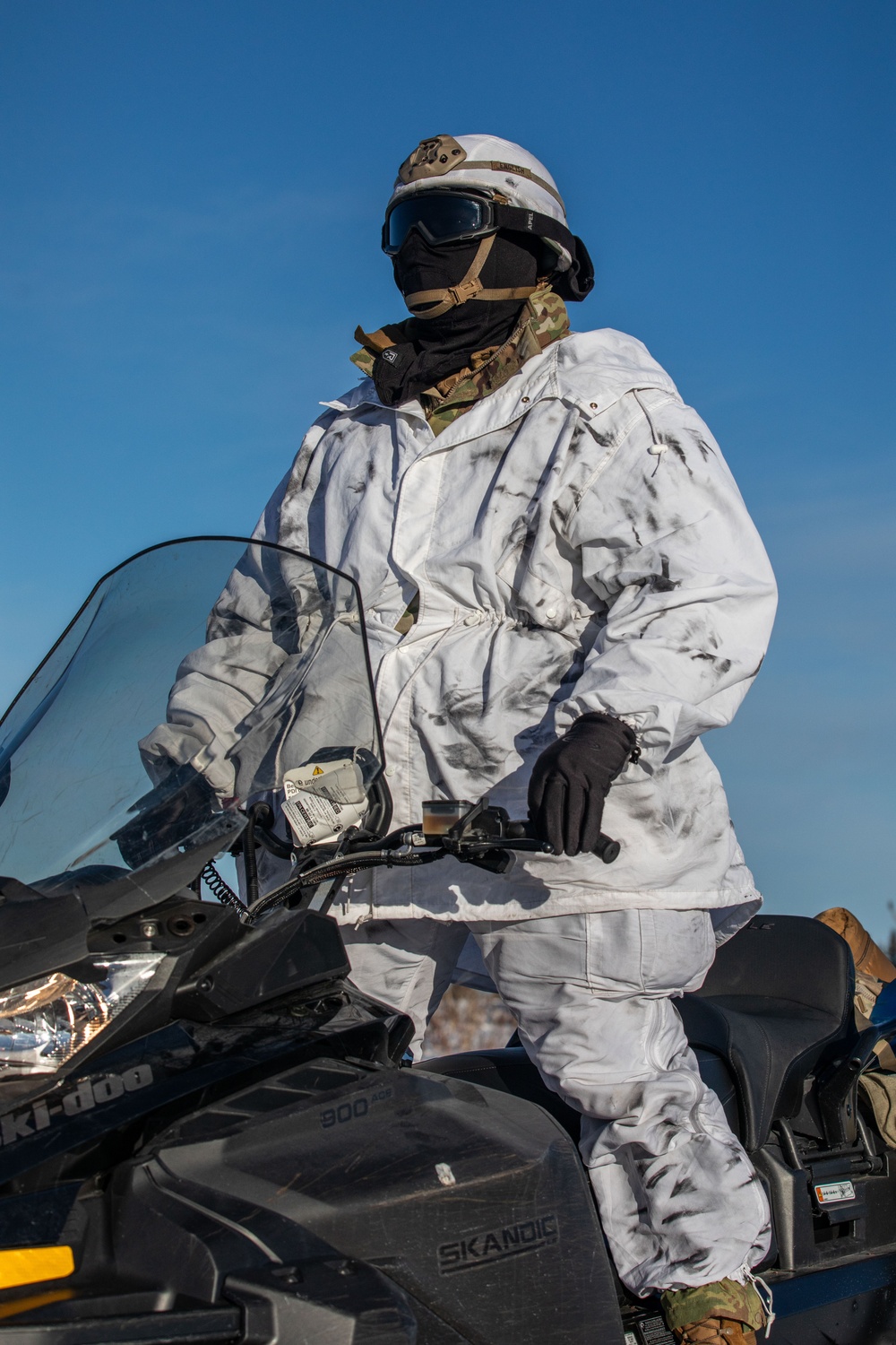 11th Airborne Division OPFOR Distribute Supplies on Snow Machines during JPMRC 24-02