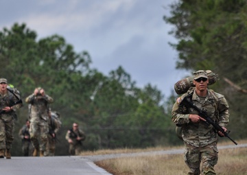 CA Soldier takes lead during 12-mile ruck