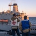 Abraham Lincoln conducts a replenishment-at-sea