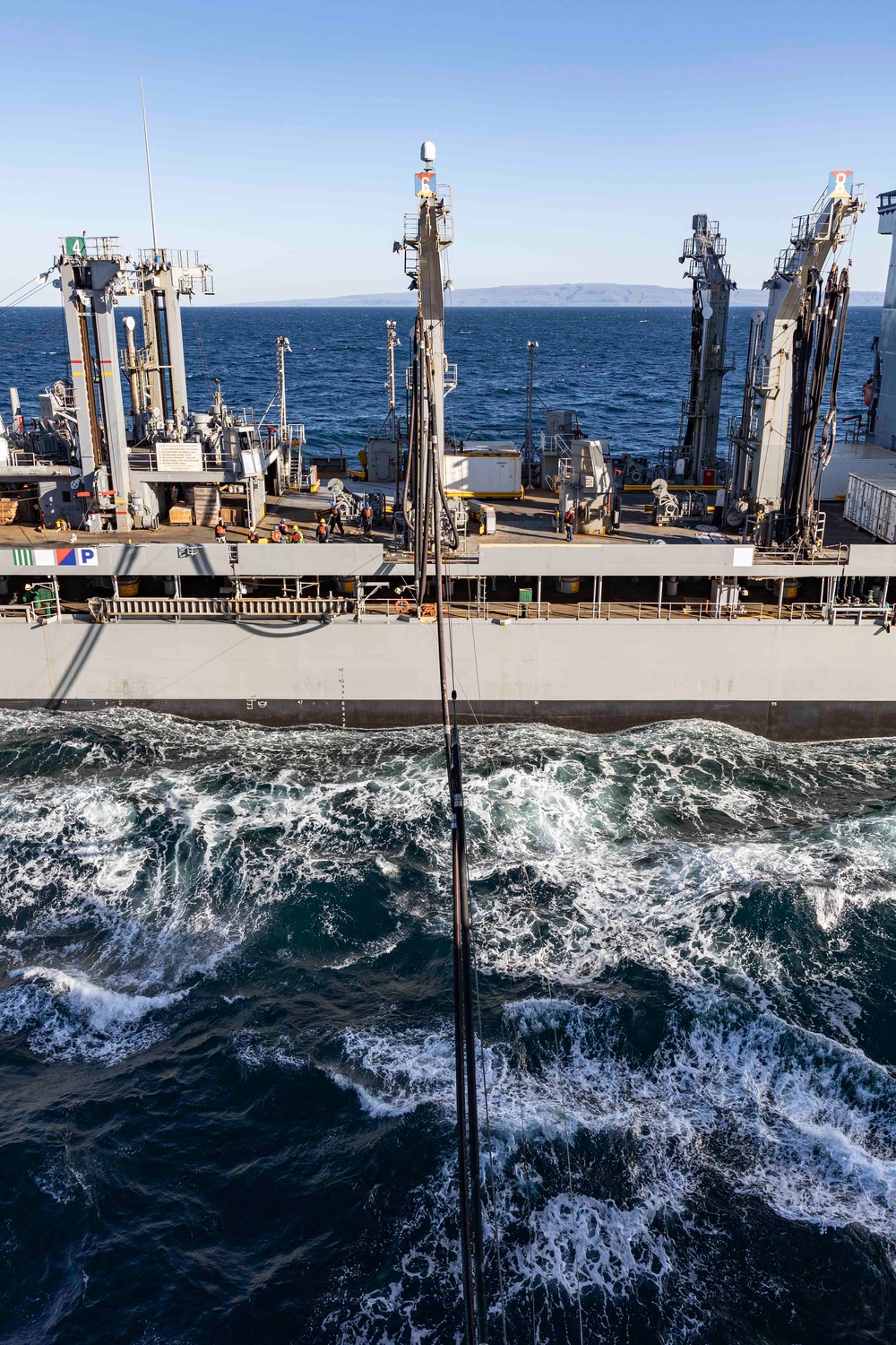 Abraham Lincoln conducts a replenishment-at-sea