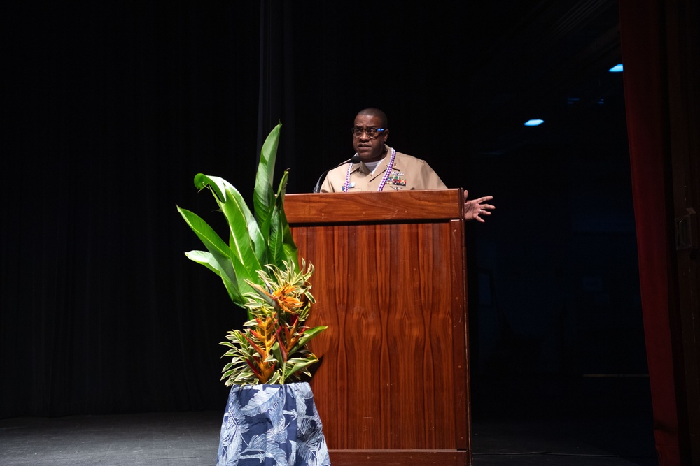 Pacific Missile Range Facility (PMRF) Presents the Naval Science Award to  Students at the Kauai Regional Science and Engineering Fair.