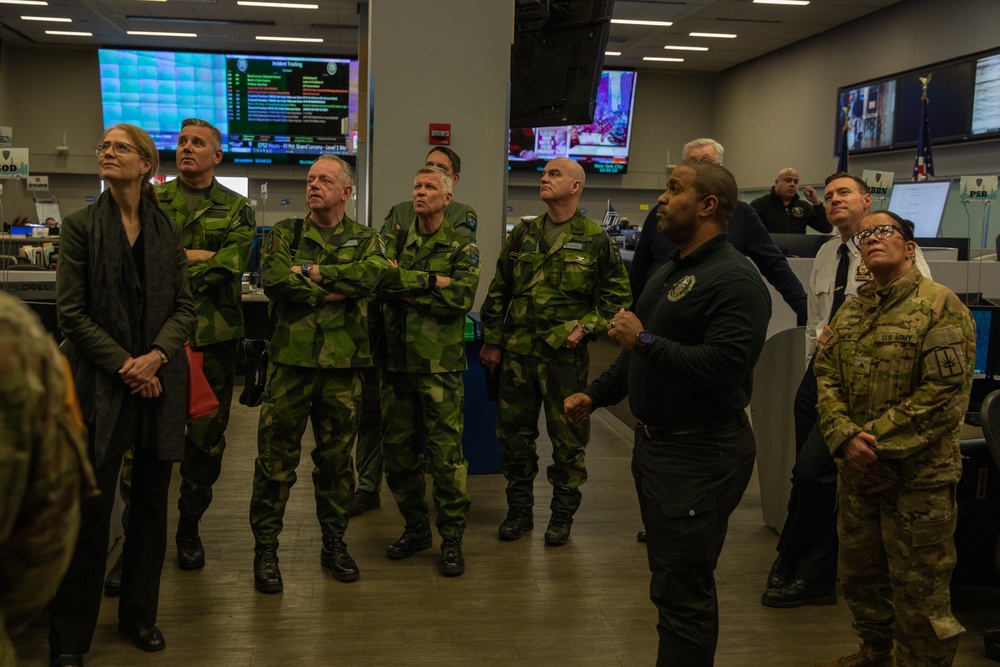 New York National Guard Hosts Swedish Delegation