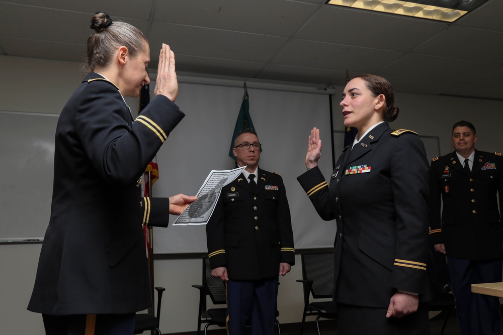 Staff Sgt. Fabiana Kirtley becomes the Alaska Army National Guard’s first Chemical Warrant Officer