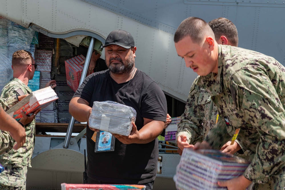 JRM Delivers Books to Yap