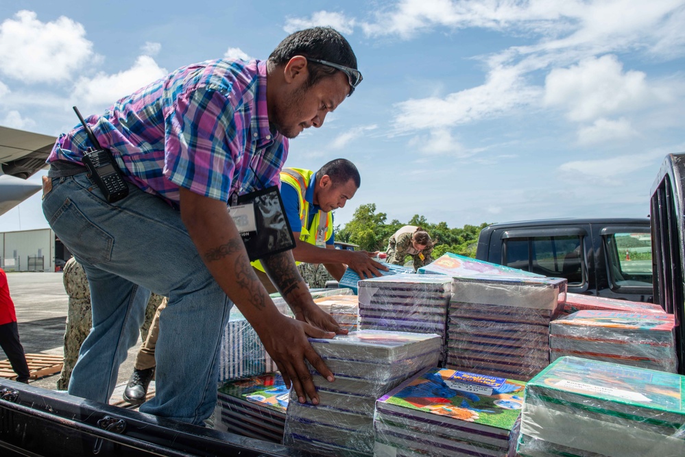 JRM Delivers Books to Yap