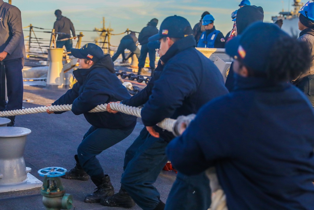 Sea and Anchor departing Rota, Spain