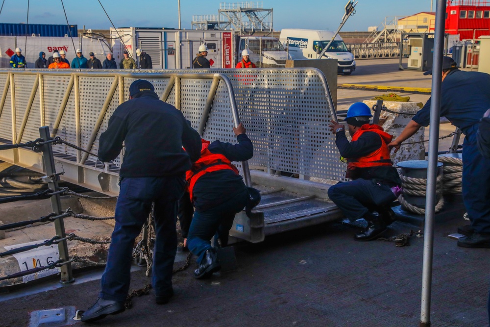 Sea and Anchor departing Rota, Spain