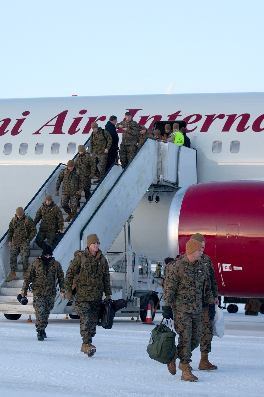 II Marine Expeditionary Force Marines arrive in Norway for Exercise Nordic Response 24