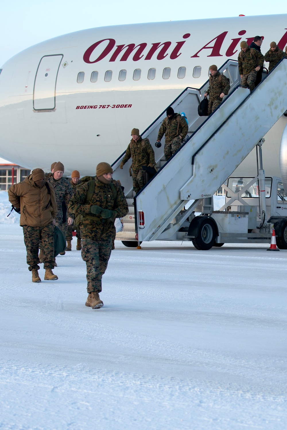 II Marine Expeditionary Force Marines arrive in Norway for Exercise Nordic Response 24