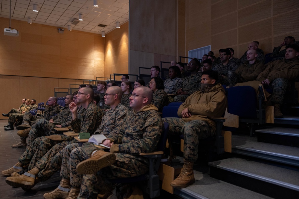 U.S. Marines with 2nd Marine Aircraft Wing conduct four-day cold-weather training course