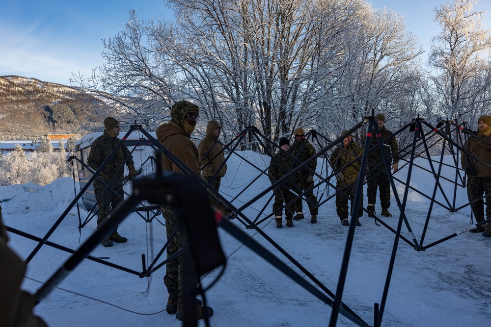 U.S. Marines with 2nd Marine Aircraft Wing conduct four-day cold-weather training course