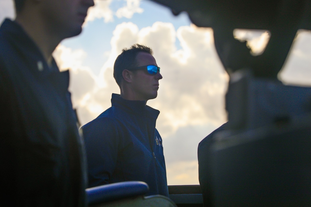 Replenishment at Sea on USS Bulkeley