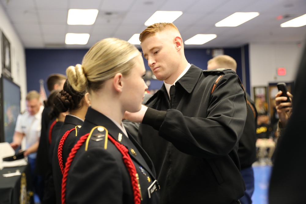 Joint Armed Forces Color Guard Connect With JROTC Students in Las Vegas