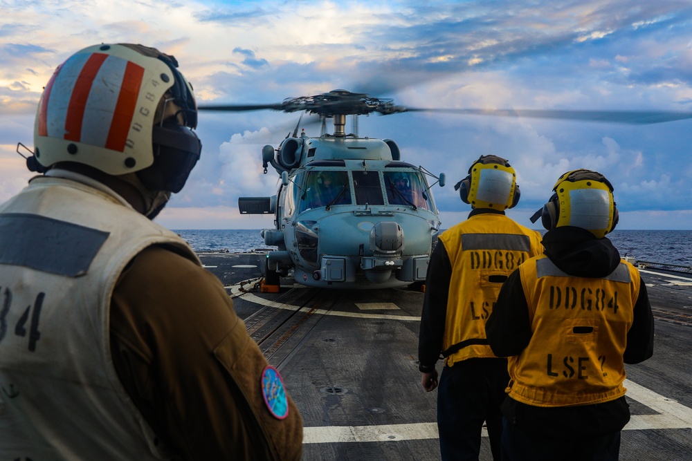 Flight Operations aboard the USS Bulkeley