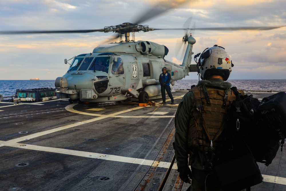 Flight Operations aboard the USS Bulkeley