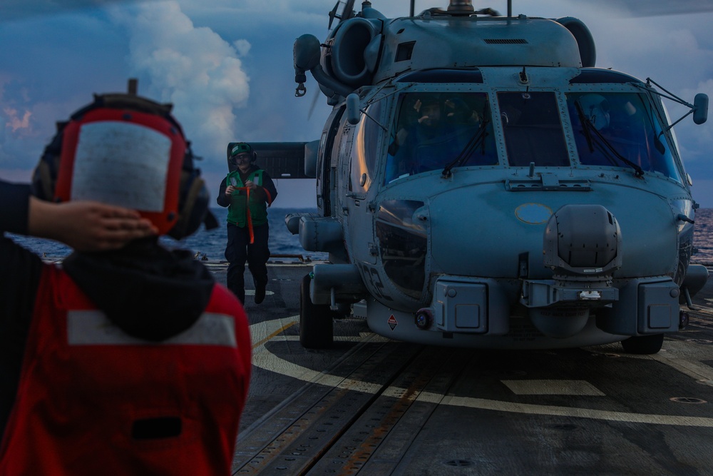 Flight Operations aboard the USS Bulkeley