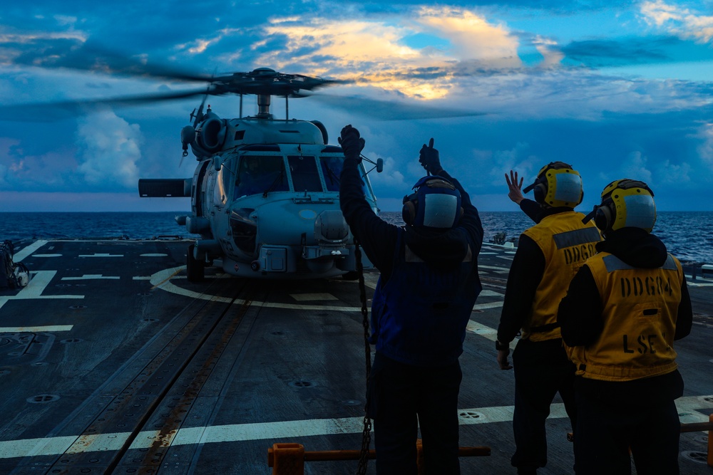 Flight Operations aboard the USS Bulkeley