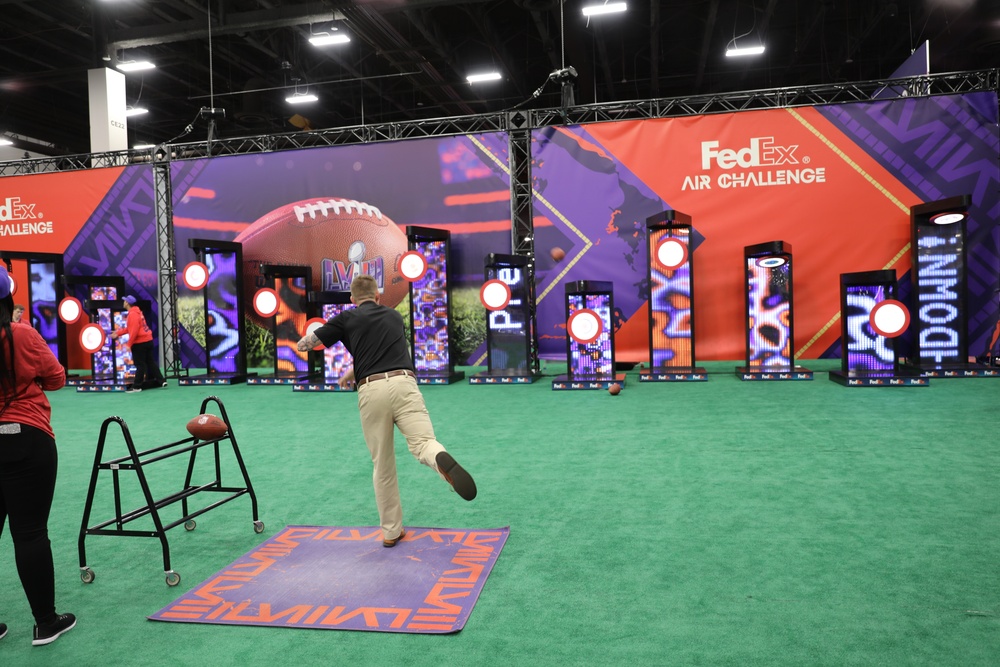 Joint Armed Forces Color Guard Checks Out the NFL Experience