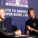 Joint Armed Forces Color Guard Checks Out the NFL Experience