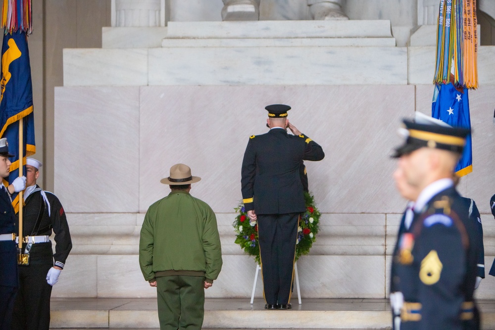 Lincoln Memorial Wreath Laying Ceremony, February 12, 2024